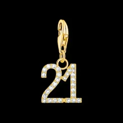 Thomas Sabo Berlock Nummer 21 Guld 2140-414-39