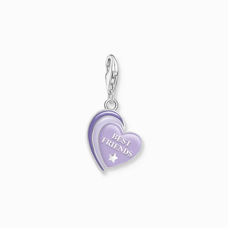 Thomas Sabo Charm BEST FRIEND Hjärta Lila 2046-664-13