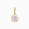 Thomas Sabo Charm Ledamot Charmista Coin Guld Lila 2105-427-13