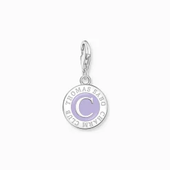 Thomas Sabo Charm Ledamot Charmista Coin Lila 2104-007-13