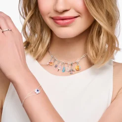 Thomas Sabo Charm-hängsmycke Joy med vit sten silver