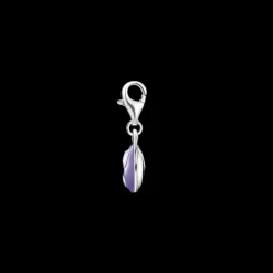 Thomas Sabo Charm-hängsmycke lila yin & yang silver