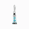 Thomas Sabo Charm-hängsmycke turkos fyr silver