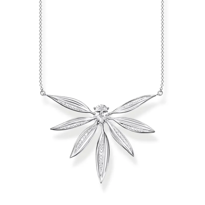 Thomas Sabo Halsband Blad Stora Silver – KE1950-051-14