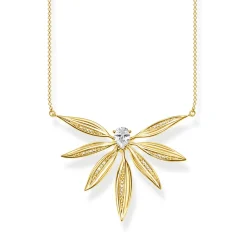 Thomas Sabo Halsband Blad Stora Guld – KE1950-414-14