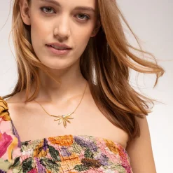 Thomas Sabo Halsband Blad Stora Guld – KE1950-414-14