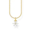 Thomas Sabo Halsband blomma vita stenar – KE2103-414-14