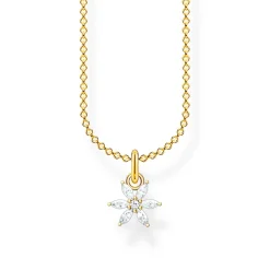 Thomas Sabo Halsband blomma vita stenar – KE2103-414-14
