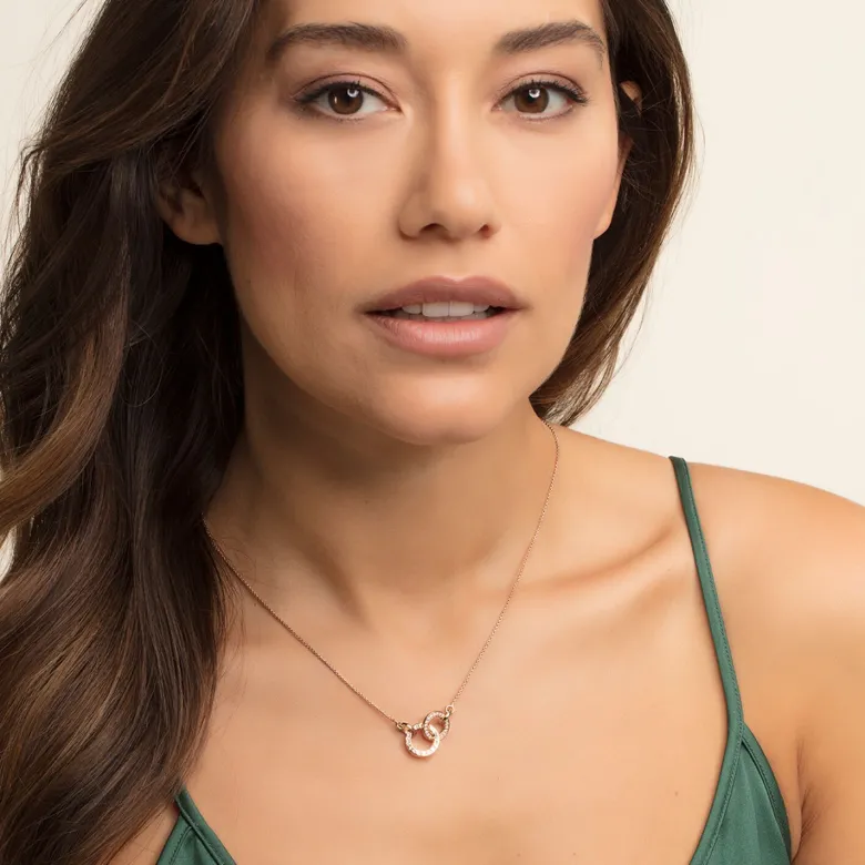 Thomas Sabo Halsband FOREVER TOGETHER Liten Rosé – KE1488-416-40 (MEGA KAMPANJ)