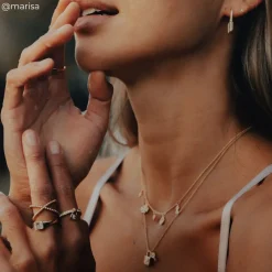 Thomas Sabo Halsband hänglås med nyckel guld – KE2122-414-14 (MEGA KAMPANJ)