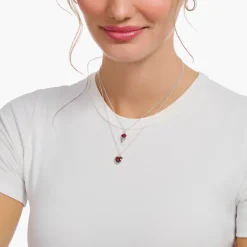 Thomas Sabo Halsband Ros Röd KE2219-664-10