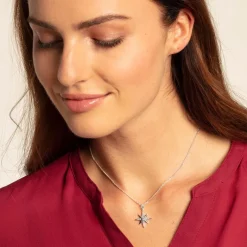 Thomas Sabo Halsband Royalty Stjärna Vit – KE1825-643-14