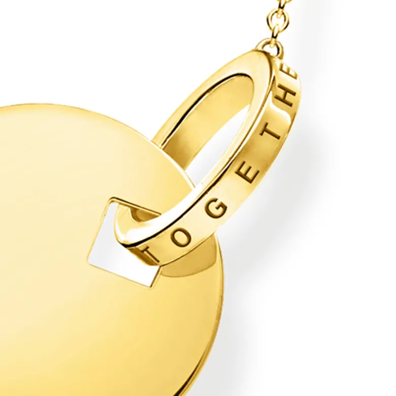 Thomas Sabo Halsband Together-Mynt med Ring Guld – KE1947-413-39 (MEGA KAMPANJ)