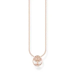 Thomas Sabo Halsband Tree of Love med vita stenar roséguld – KE2126-416-14