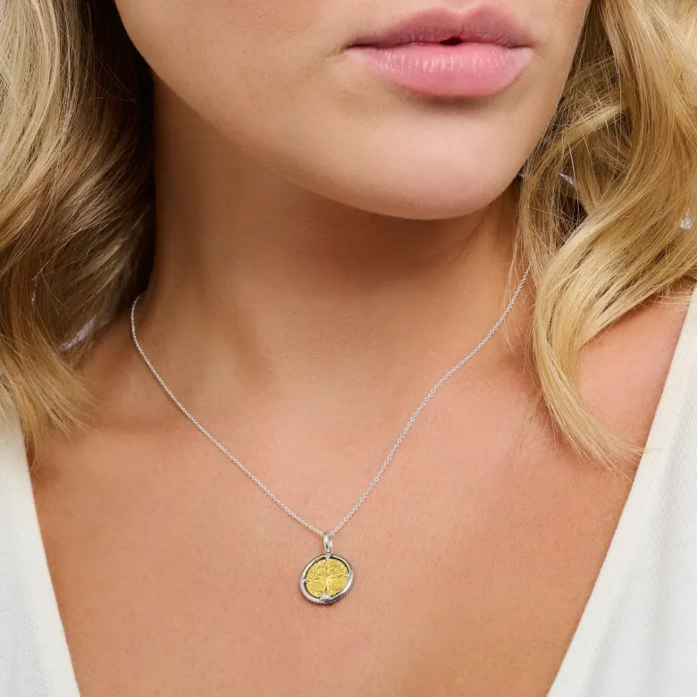 Thomas Sabo Halsband Tree of Love guld – KE2137-849-7