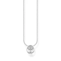 Thomas Sabo Halsband Tree of Love med vita stenar silver – KE2126-051-14
