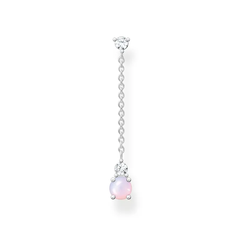 Thomas Sabo Individuellt Örhängen Opalfärgad Sten Rosa Skimrande Silver – H2180-166-7
