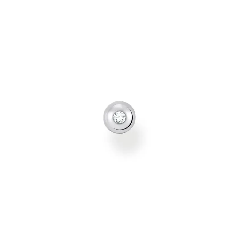 Thomas Sabo Individuellt Stiftörhängen Vit Sten Silver – H2130-051-14