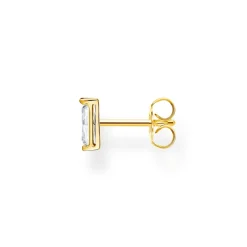 Thomas Sabo Individuellt Stiftörhängen Baguette Vit Sten Guld – H2185-414-14