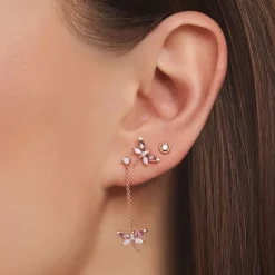 Thomas Sabo Individuellt Örhängen Slända Med Stenar Rosé – H2187-321-7