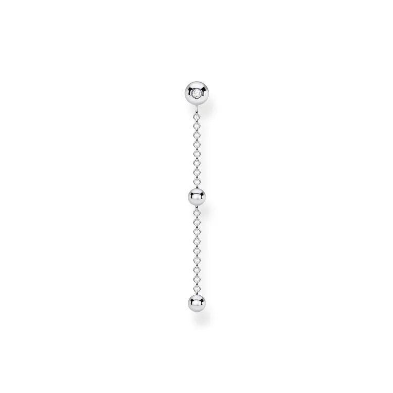 Thomas Sabo Individuellt Örhängen Kulor Med Vita Stenar Silver – H2149-051-14 (MEGA KAMPANJ)