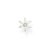 Thomas Sabo Individuellt Stiftörhängen Blomma Vit Stenar Guld – H2196-414-14