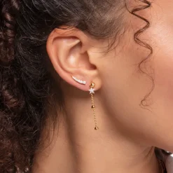 Thomas Sabo Individuellt Stiftörhängen Vita Stenar Silver – H2132-051-14
