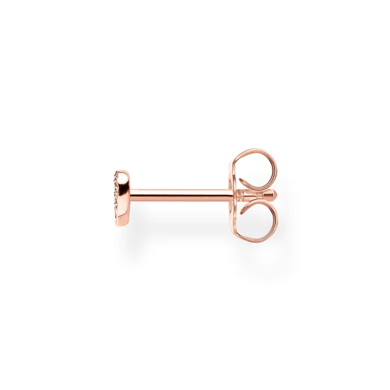 Thomas Sabo Individuellt Stiftörhängen Hjärta Med Pavé Roséguld- H2145-416-14 (MEGA KAMPANJ)