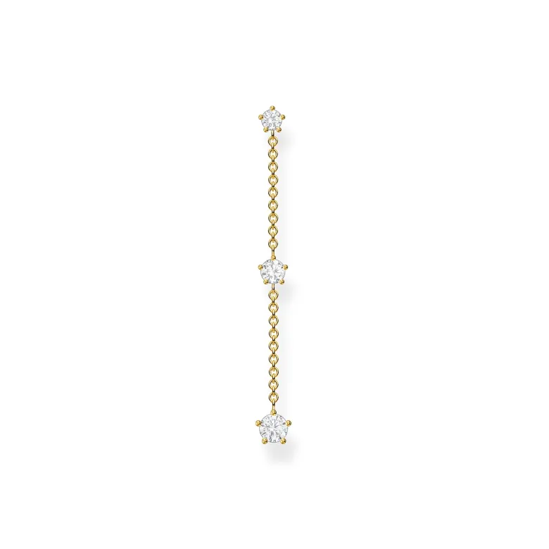 Thomas Sabo Individuellt Örhängen Vita Stenar Guld – H2150-414-14