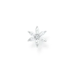 Thomas Sabo Individuellt Stiftörhängen Blomma Vit Stenar Silver – H2196-051-14
