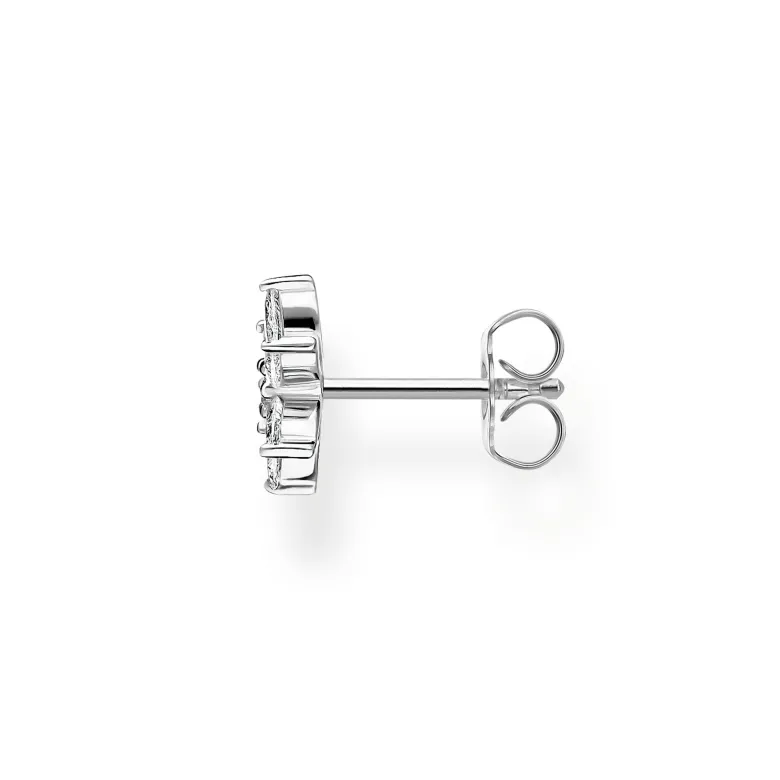 Thomas Sabo Individuellt Stiftörhängen Blomma Vit Stenar Silver – H2196-051-14