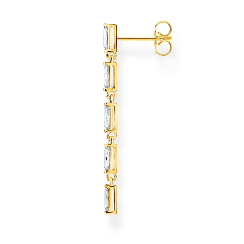 Thomas Sabo Individuellt Örhängen Vit Stenar Guld – H2184-414-14 (MEGA KAMPANJ)