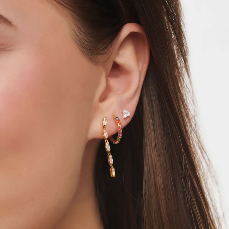 Thomas Sabo Individuellt Örhängen Vit Stenar Guld – H2184-414-14 (MEGA KAMPANJ)