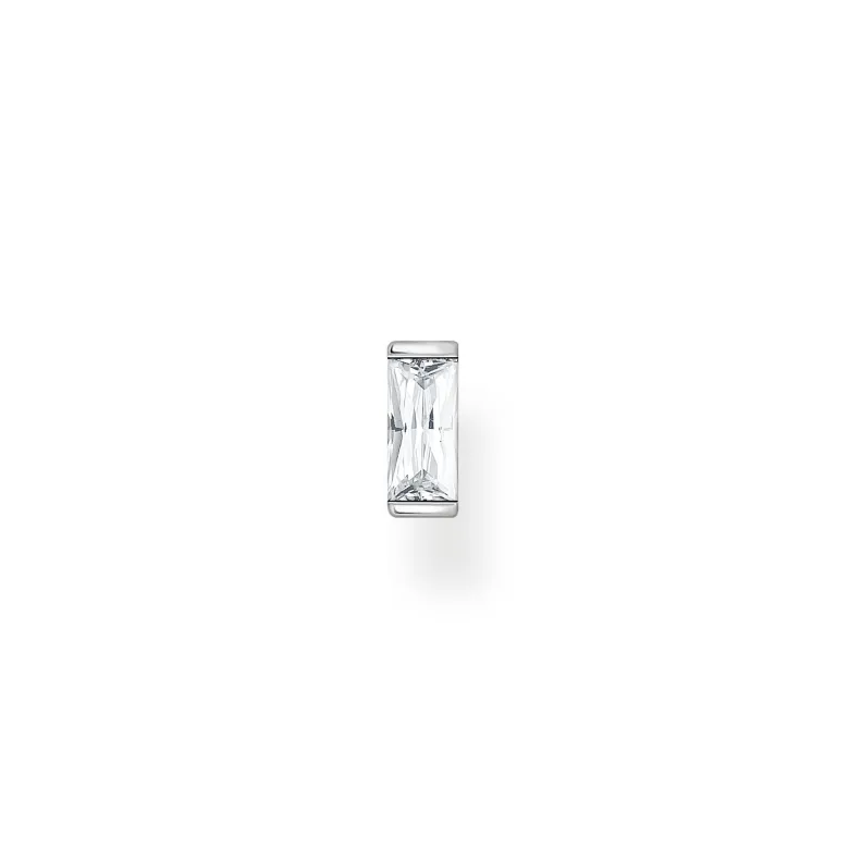 Thomas Sabo Individuellt Stiftörhängen Baguette Vit Sten Silver – H2185-051-14 (MEGA KAMPANJ)