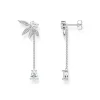 Thomas Sabo Örhängen Blad Och Kedje Stora Silver – H2105-051-14