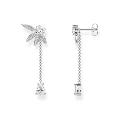 Thomas Sabo Örhängen Blad Och Kedje Stora Silver – H2105-051-14