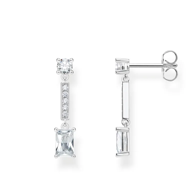 Thomas Sabo Örhängen Kantiga Stenar Vita – H2091-051-14 (MEGA KAMPANJ)