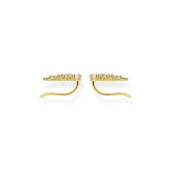 Thomas Sabo Örhängen Öronklättrare Vita Stenar Guld – H2157-414-14