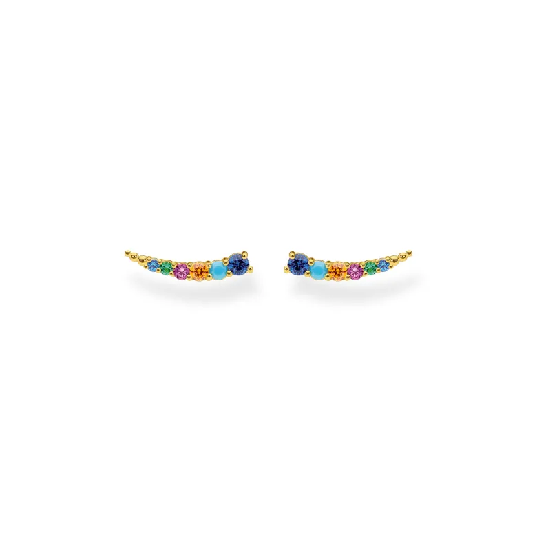 Thomas Sabo Örhängen Öronklättrare Stenar I Färg Guld – H2158-488-7