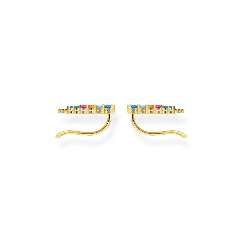 Thomas Sabo Örhängen Öronklättrare Stenar I Färg Guld – H2158-488-7