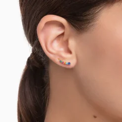 Thomas Sabo Örhängen Öronklättrare Stenar I Färg Guld – H2158-488-7