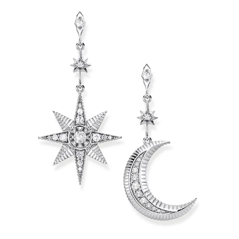 Thomas Sabo Örhängen Royalty Stjärna & Måne Silver – H2026-643-14 (MEGA KAMPANJ)