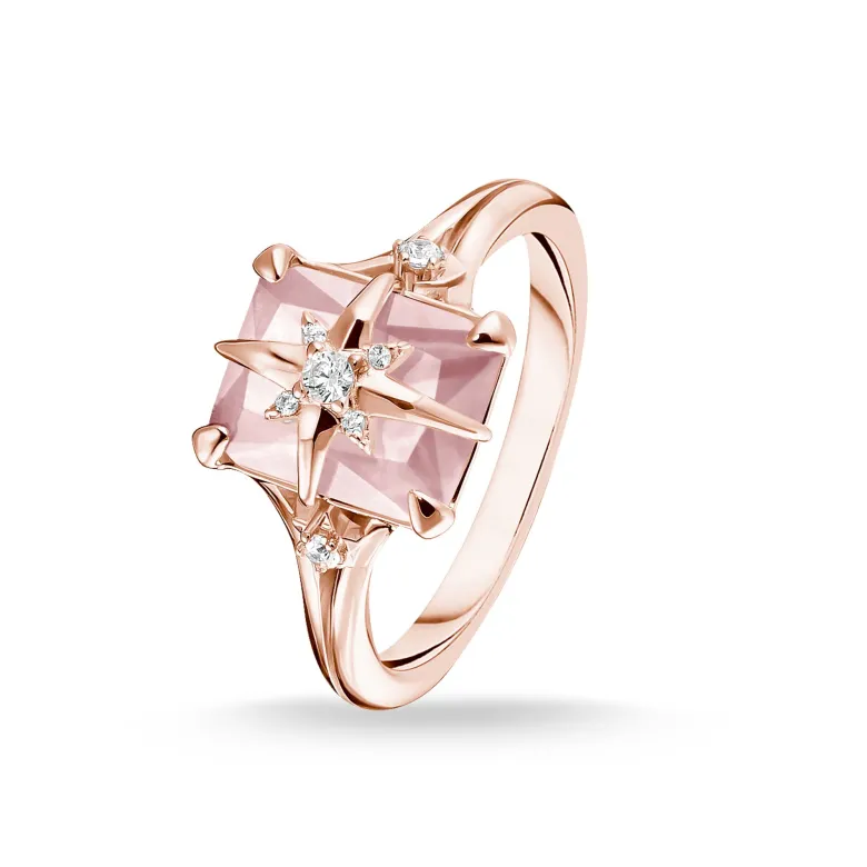 Thomas Sabo Ring Rosa Sten Med Stjärna – TR2288-417-9