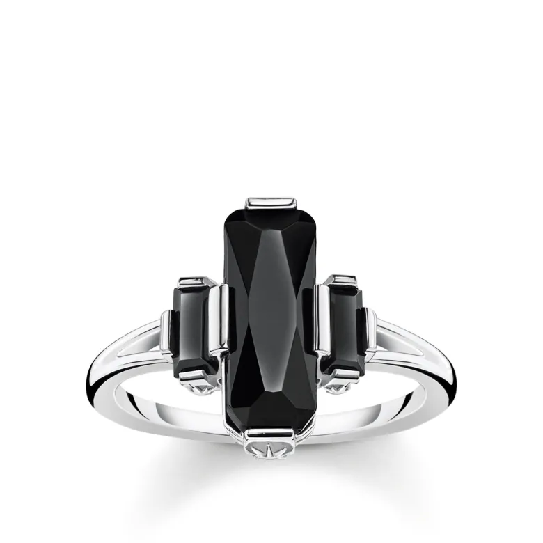 Thomas Sabo Ring Svarta Stenar- TR2267-641-11