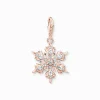 Thomas Sabo Snöflinga med vita stenar roséguld – 1903