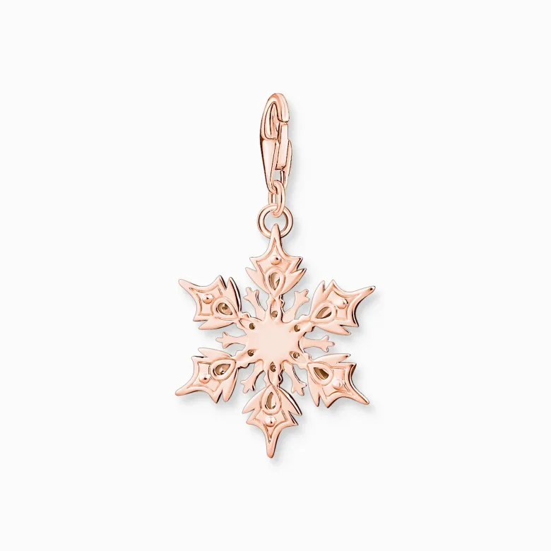 Thomas Sabo Snöflinga med vita stenar roséguld – 1903