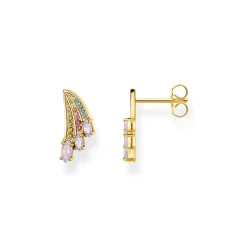 Thomas Sabo Stiftörhängen Färggrann Kolibri, Vingar Guld – H2101-973-7