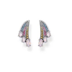 Thomas Sabo Stiftörhängen Färggrann Kolibri, Vingar Silver – H2101-348-7