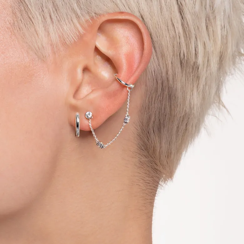 Thomas Sabo Stiftörhängen individuellt vit sten silver – H2136-051-14