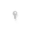 Thomas Sabo Stiftörhängen individuellt nyckel vit stenar silver – H2220-051-14 (MEGA KAMPANJ)